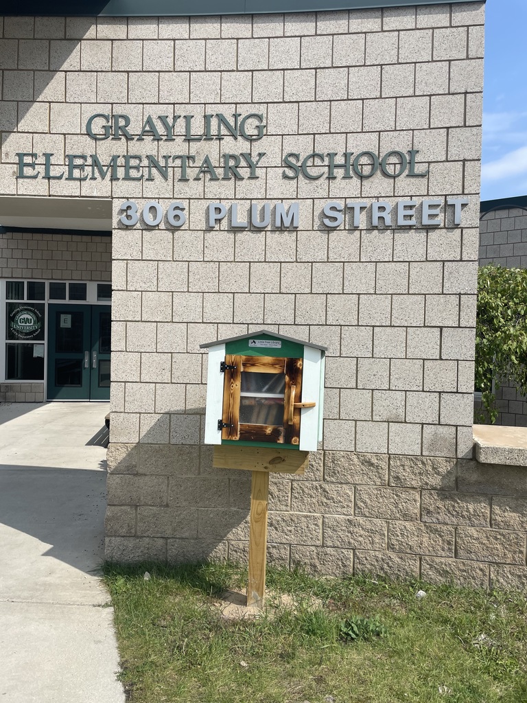 little free library grayling elementary school